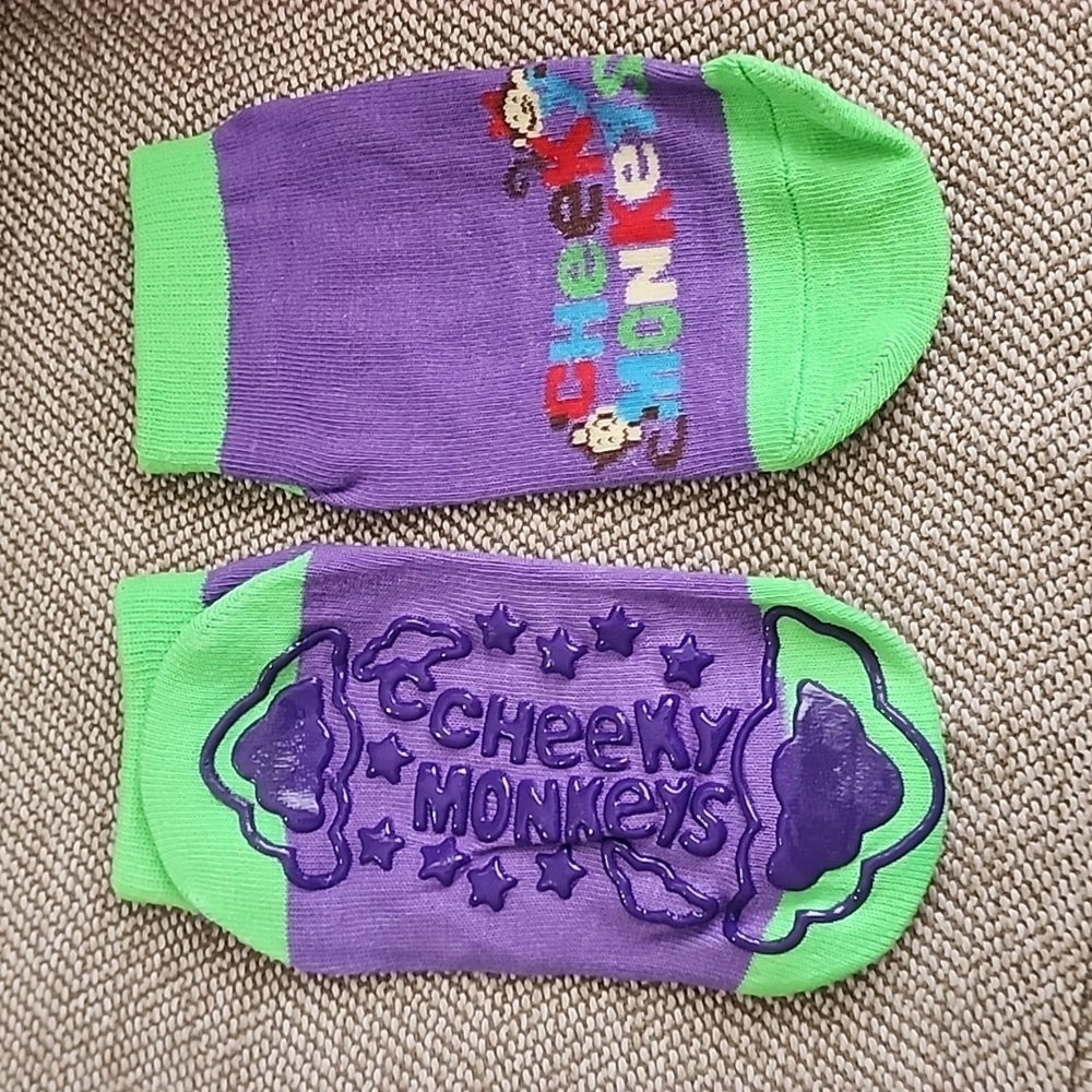 H1  - NEW 5-Pack Cheeky Monkey Socks Sz  S